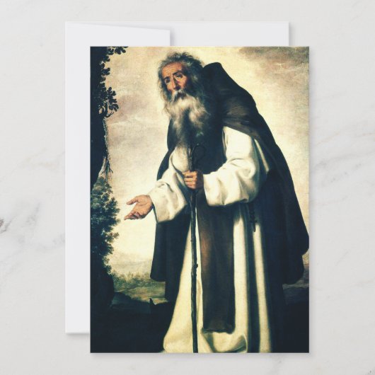Saint Anthony de Anchorite Feestdagenkaart (Voorkant)