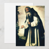 Saint Anthony de Anchorite Feestdagenkaart (Voorkant / Achterkant)