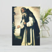 Saint Anthony de Anchorite Feestdagenkaart (Staand voorkant)