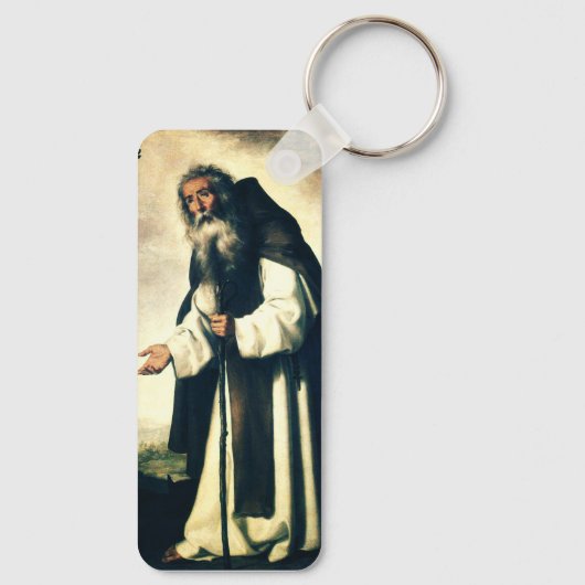 Saint Anthony de Anchorite Sleutelhanger (Achterkant)