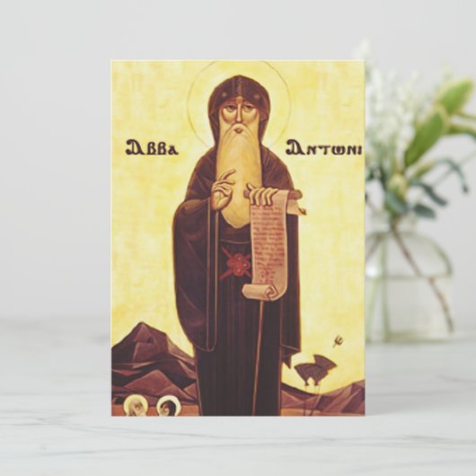 Saint Anthony de Grote Feestdagenkaart (Staand voorkant)