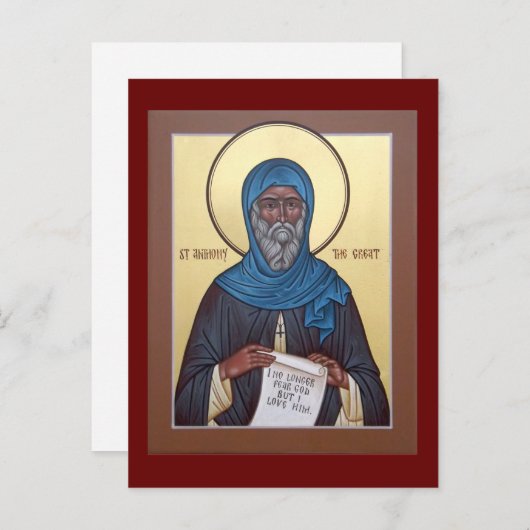 Saint Anthony, de Grote Kaart van het gebed (Voorkant / Achterkant)