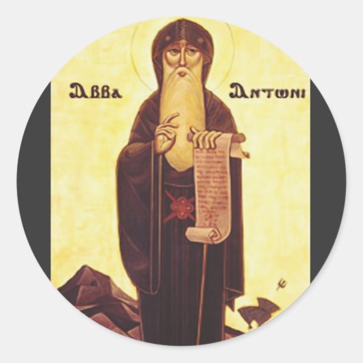 Saint Anthony de Grote Ronde Sticker (Voorkant)