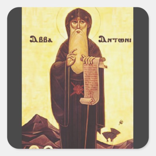 Saint Anthony de Grote Vierkante Sticker (Voorkant)