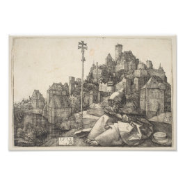 Saint Anthony Engraving door Albrecht Durer Foto Afdruk