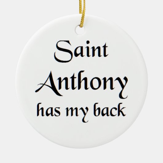 saint anthony keramisch ornament (Voorkant)