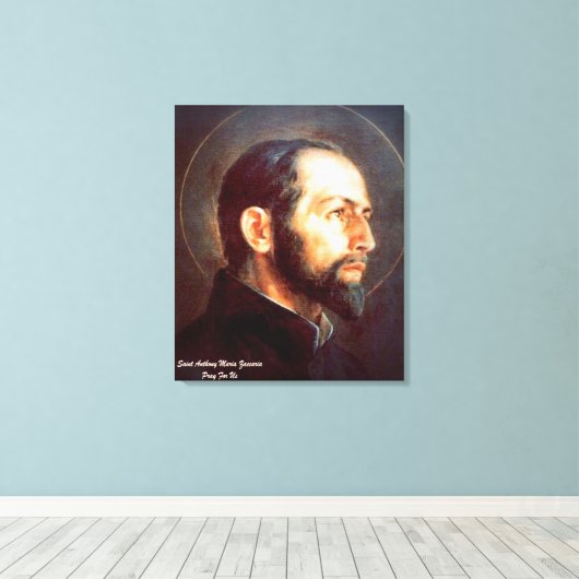 Saint Anthony Maria Zaccaria Canvas Afdruk (Insitu (Houten vloer))