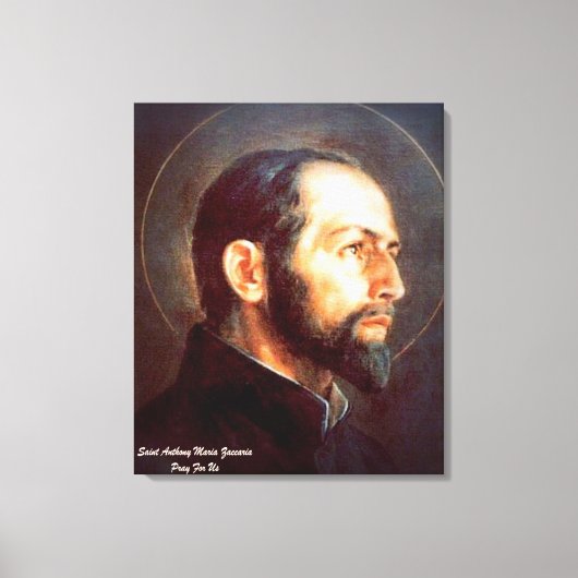 Saint Anthony Maria Zaccaria Canvas Afdruk (Voorkant)