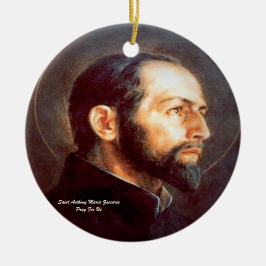 Saint Anthony Maria Zaccaria Keramisch Ornament (Voorkant)