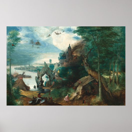 Saint Anthony - Pieter Bruegel Fine Art Poster (Voorkant)