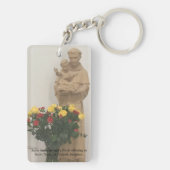 Saint Anthony Prayer en afbeelding op Sleutelhange Sleutelhanger (achterkant)