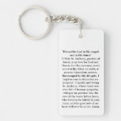 Saint Anthony Prayer en afbeelding op Sleutelhange Sleutelhanger (Voorkant)