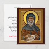 Saint Anthony Prayer-kaart Briefkaart (Voorkant / Achterkant)