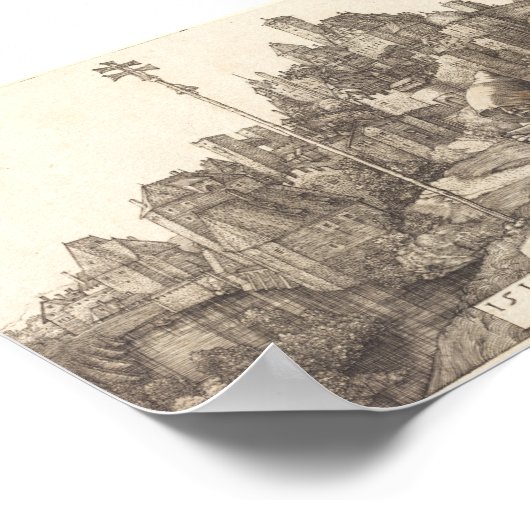 Saint Anthony Reading (Albrecht Durer 1519) Poster (Hoek)