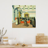 Saint Anthony - Sano di Pietro Fine Art Poster (Keuken)