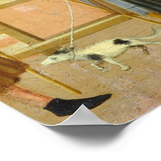 Saint Anthony - Sano di Pietro Fine Art Poster (Hoek)