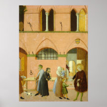 Saint Anthony - Sano di Pietro Fine Art Poster