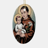 Saint Anthony, the kindest of saints Keramisch Ornament (Rechts)