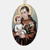 Saint Anthony, the kindest of saints Keramisch Ornament (Links)
