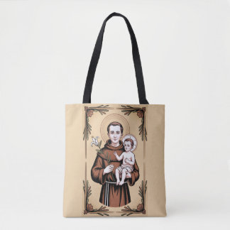 Saint Anthony, the kindest of saints Tote Bag