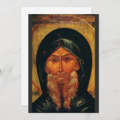 Saint Anthony van de woestijn Feestdagenkaart (Voorkant / Achterkant)