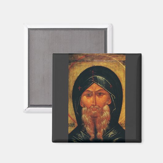 Saint Anthony van de woestijn Magneet (Voorkant / Achterkant)