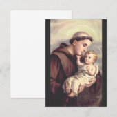 Saint Anthony van Padua Bedankkaart (Voorkant / Achterkant)
