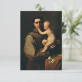 Saint Anthony van Padua door Luca Giordano Bedankkaart (Staand voorkant)