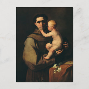 Saint Anthony van Padua door Luca Giordano Briefkaart
