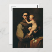 Saint Anthony van Padua door Luca Giordano Briefkaart (Voorkant / Achterkant)