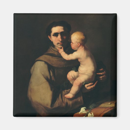 Saint Anthony van Padua door Luca Giordano Magneet (Voorkant)