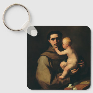Saint Anthony van Padua door Luca Giordano Sleutelhanger