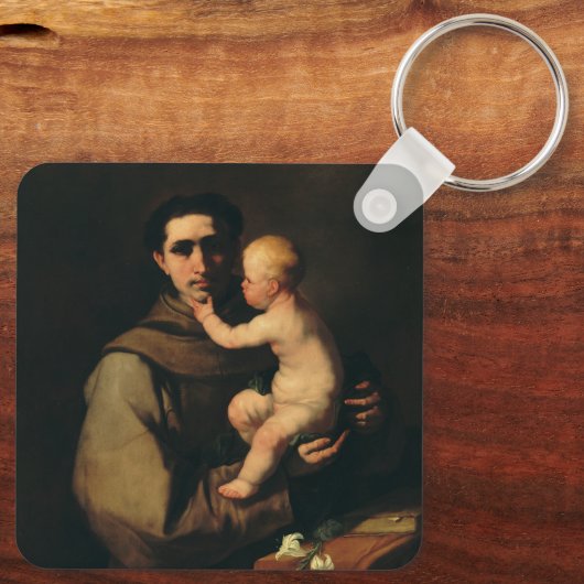 Saint Anthony van Padua door Luca Giordano Sleutelhanger (Achterkant)