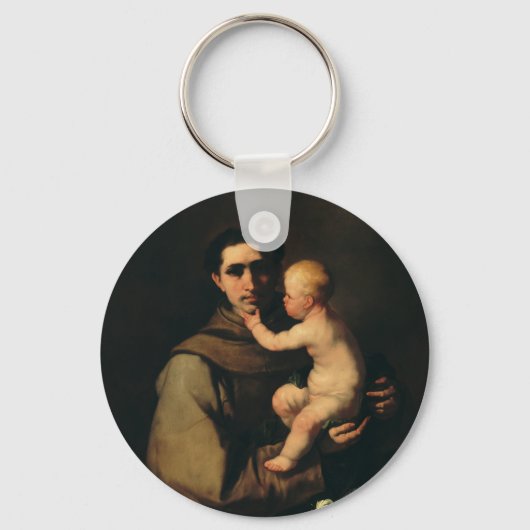 Saint Anthony van Padua door Luca Giordano Sleutelhanger (Voorkant)