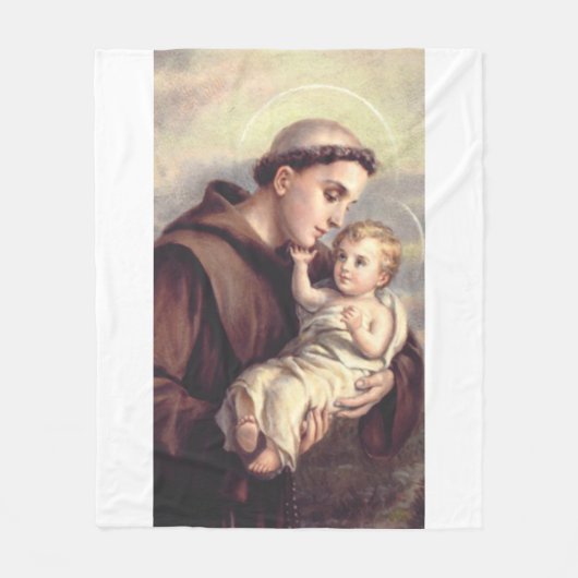 Saint Anthony van Padua Fleece Deken (Voorkant)