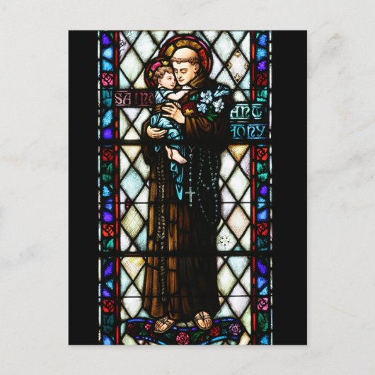 Saint Anthony van Padua Holding a Child Briefkaart (Voorkant)
