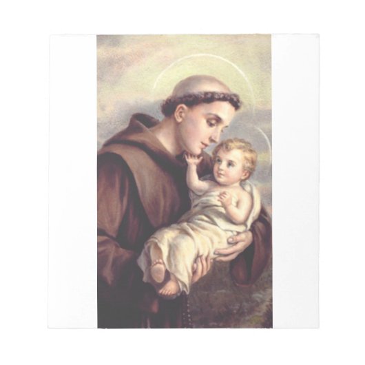 Saint Anthony van Padua Notitieblok (Voorkant)