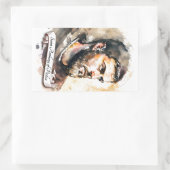 Saint Anthony van Padua Rechthoekige Sticker (Tas)