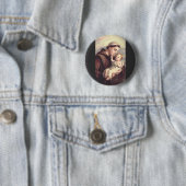 Saint Anthony van Padua Ronde Button 5,7 Cm (In situ)