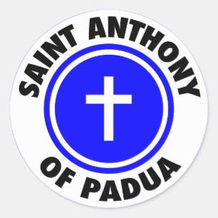 Saint Anthony van Padua Ronde Sticker