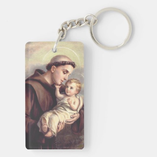 Saint Anthony van Padua Sleutelhanger (achterkant)