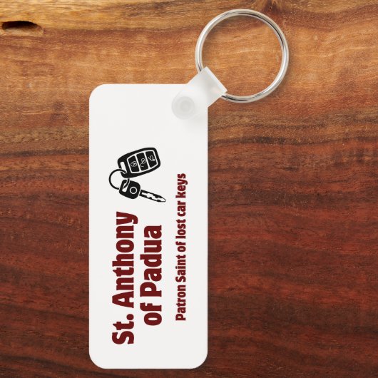 Saint Anthony van Padua Sleutelhanger (Achterkant)