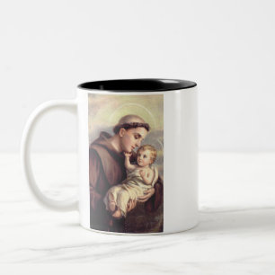 Saint Anthony van Padua Tweekleurige Koffiemok
