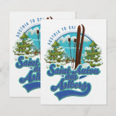Saint Anton am Arlberg Austria Ski logo (Voorkant / Achterkant)