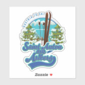 Saint Anton am Arlberg Austria Ski logo Sticker (Vel)