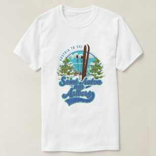 Saint Anton am Arlberg Oostenrijk Ski logo T-shirt