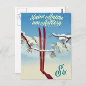 Saint Anton am Arlberg, Tyrolean Alps, Oostenrijk  Briefkaart (Voorkant / Achterkant)