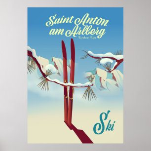 Saint Anton am Arlberg, Tyrolean Alps, Oostenrijk  Poster
