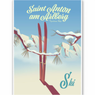 Saint Anton am Arlberg, Tyrolean Alps, Oostenrijk  Sticker