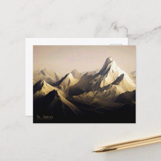 Saint Anton Dusk Briefkaart